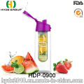 Botella de agua del infuser de la fruta de Tritan de BPA libre 750ml, botella de agua portátil de la infusión de plástico (HDP-0900)